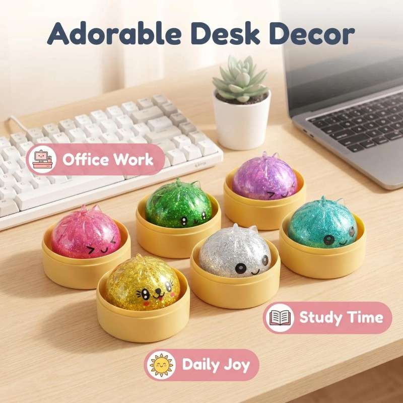 Squeezable Toys Items Random Colors And Styles Style 2Pcs1Steamed Bun 1 Steamer Basket