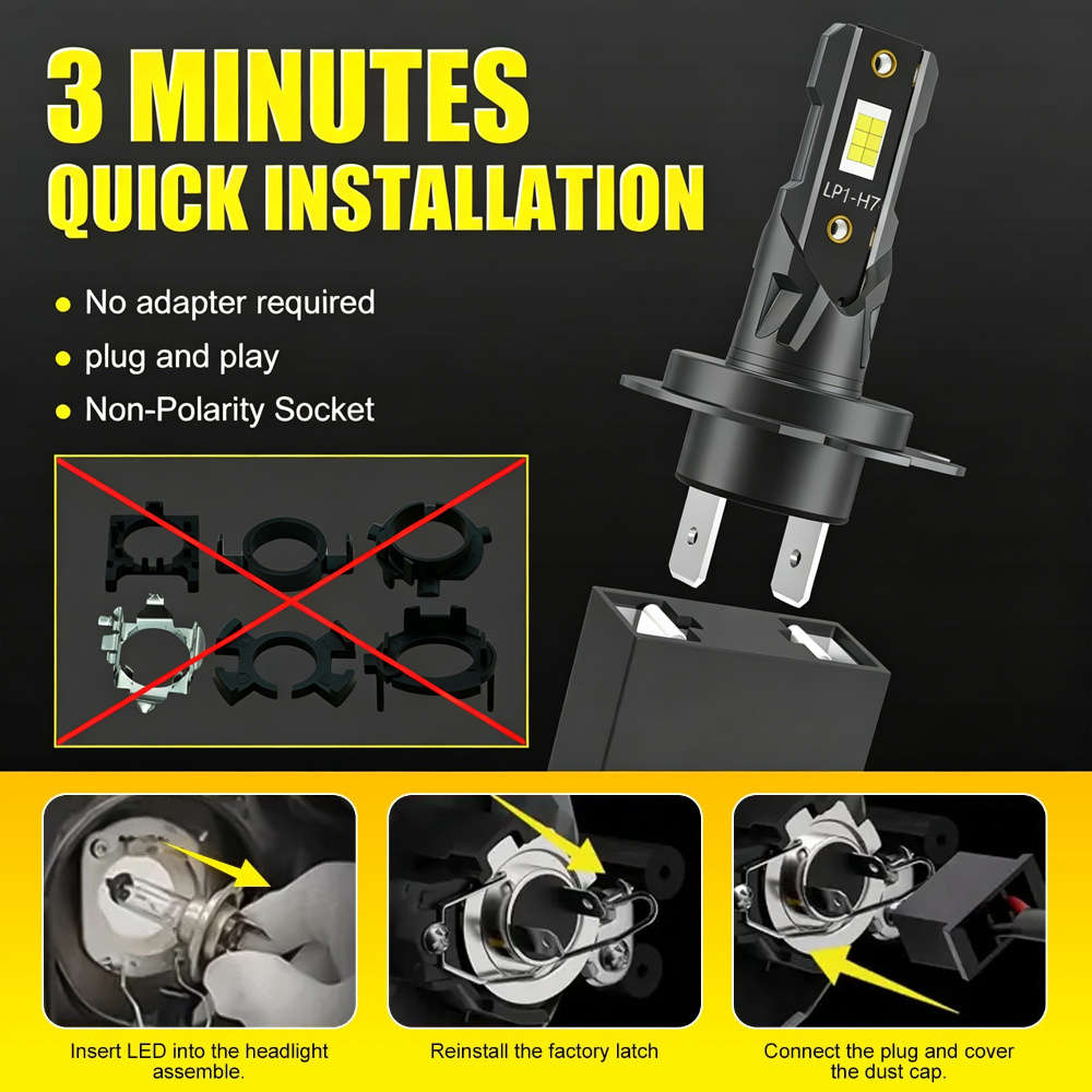 Car Lights Color 2Pcs H7
