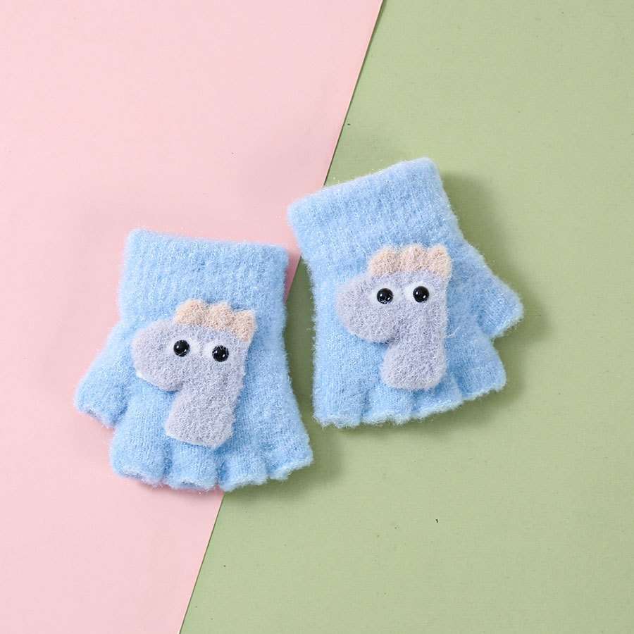 Winter Gloves Color Blue Size 6 To 24 Months