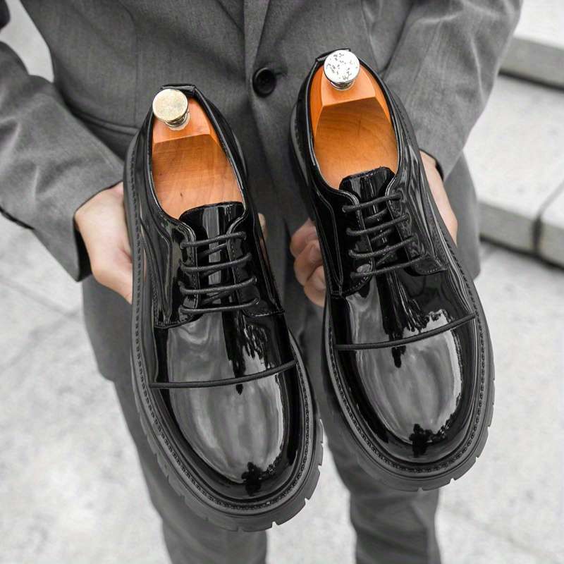 Mens Leather Shoes Color Black Sizeuk 8