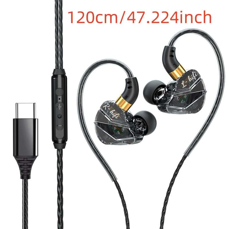 Wired Headphones Black 3.5Mm