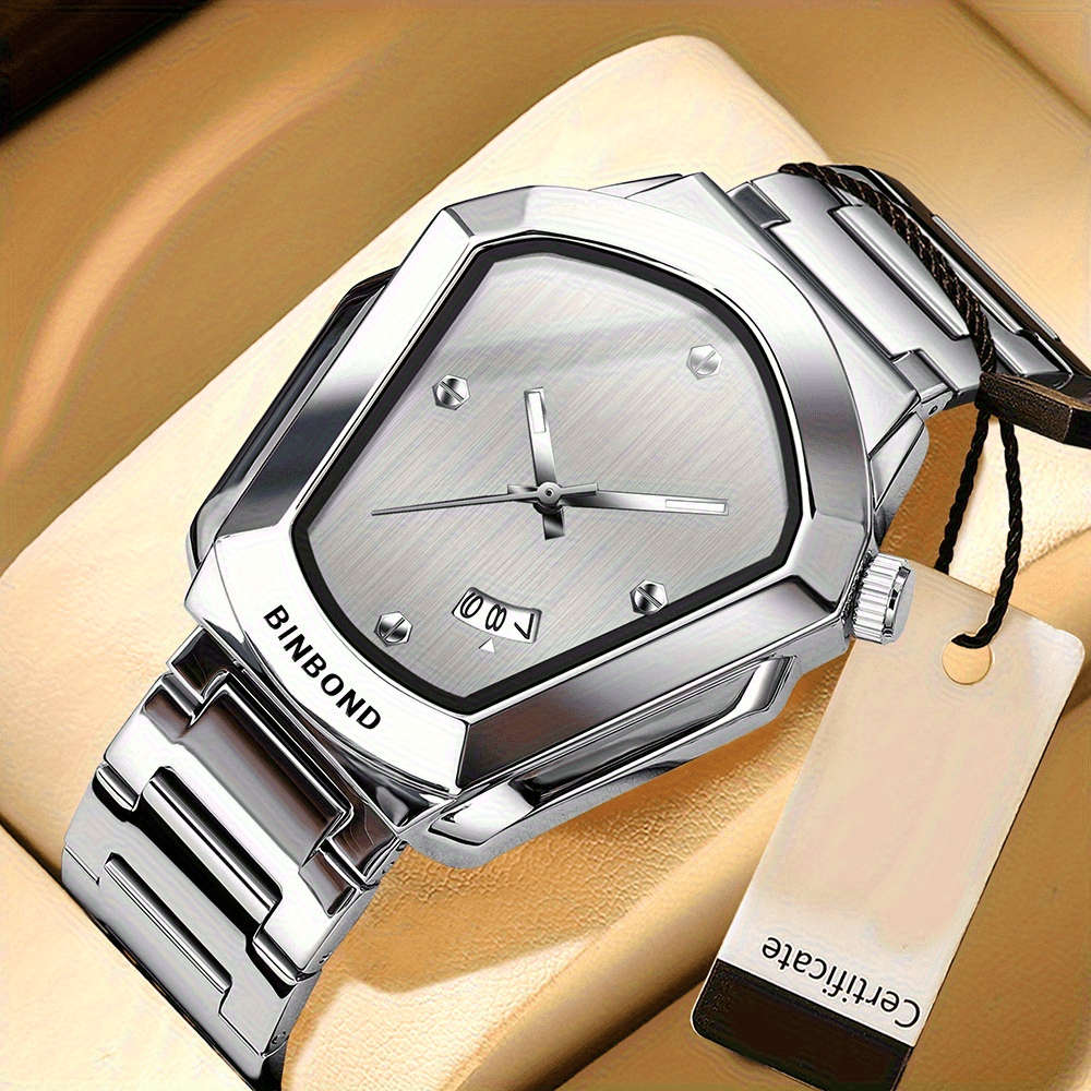 Luminous Quartz Watch Round Dial Calendar 1 Watch