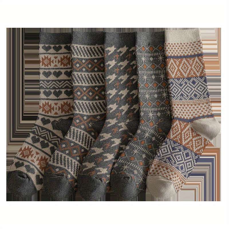 Women S Socks Color 5 Pairs Of Gray Size Onesize