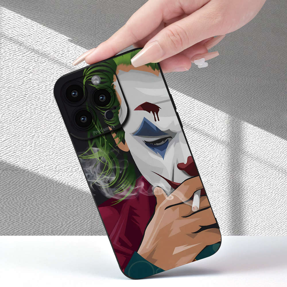 1Pc Black For iPhone 12 Mini Clown Pattern Phone Case