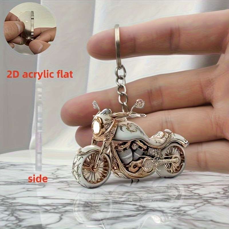 Keychain Ornament Items Vintage Motorcycle Keychain