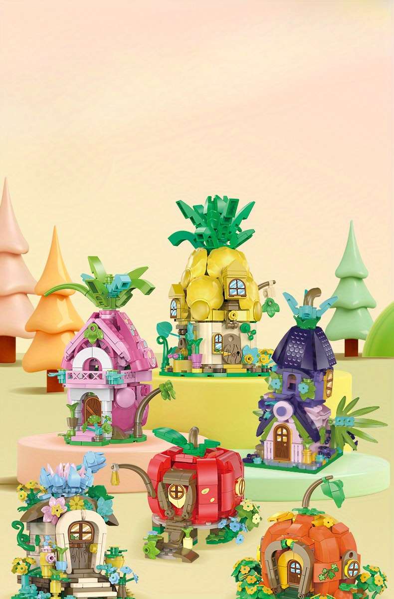 Building Toy Architectural Model Toy Set Color Baizi Garden