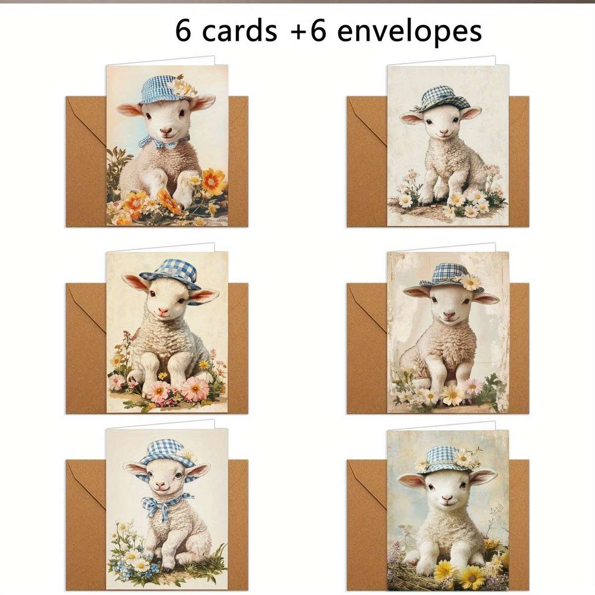 Greeting Cards Quantity 6Pcs