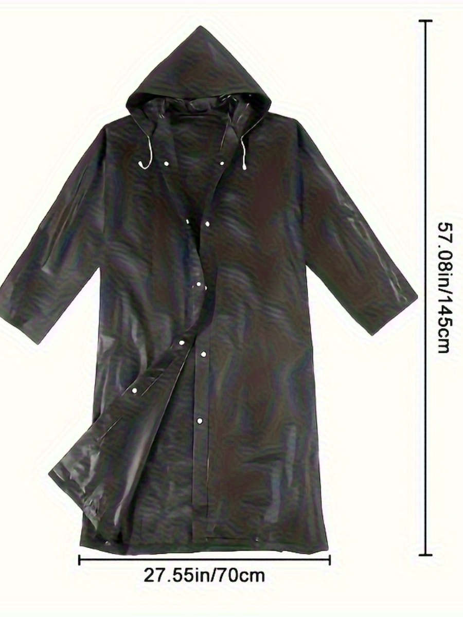 Raincoat Black Size Asian Onesize