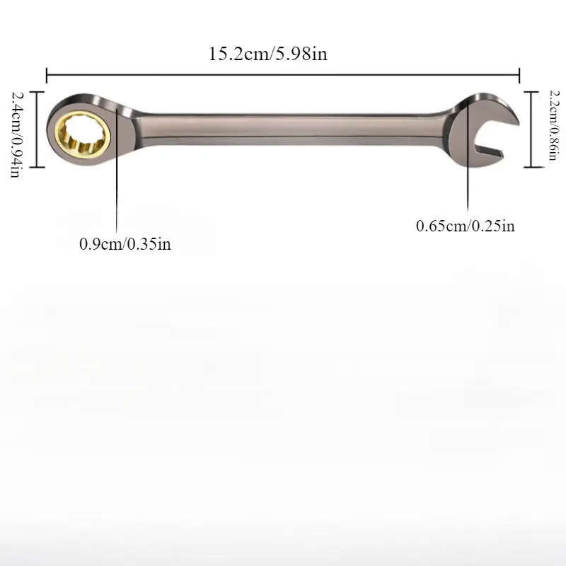 5-Piece Dual-Purpose Ratchet Wrench Set