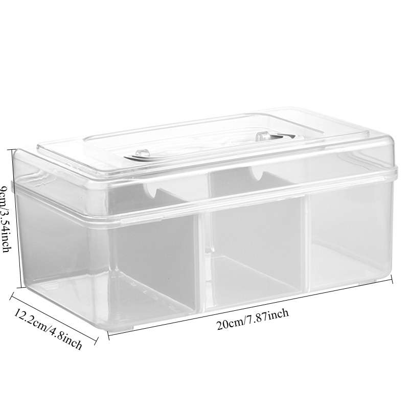 Antibacterial Box Transparent 3Pcs