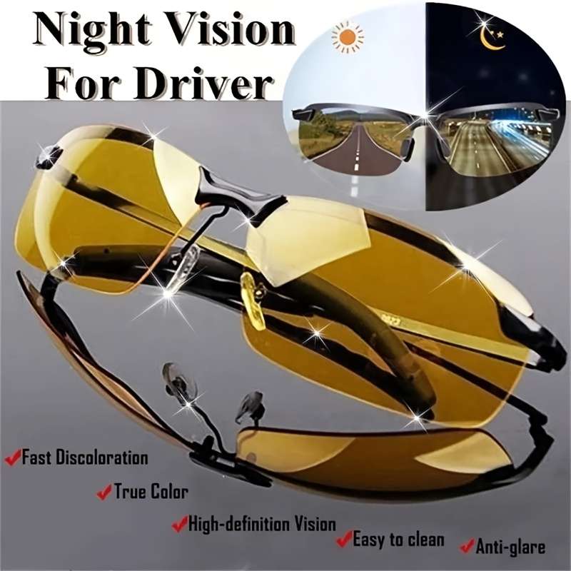 Cycling Glasses Color 2 Pack  Yellow  Black 2Pcs