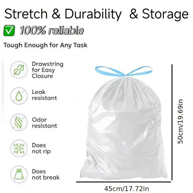 Trash Bag5 Rolls100Pcs