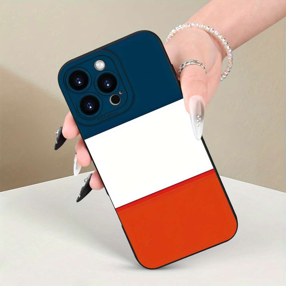 1Pc Black For iPhone 12 Mini Dutch Flag Design Phone Case