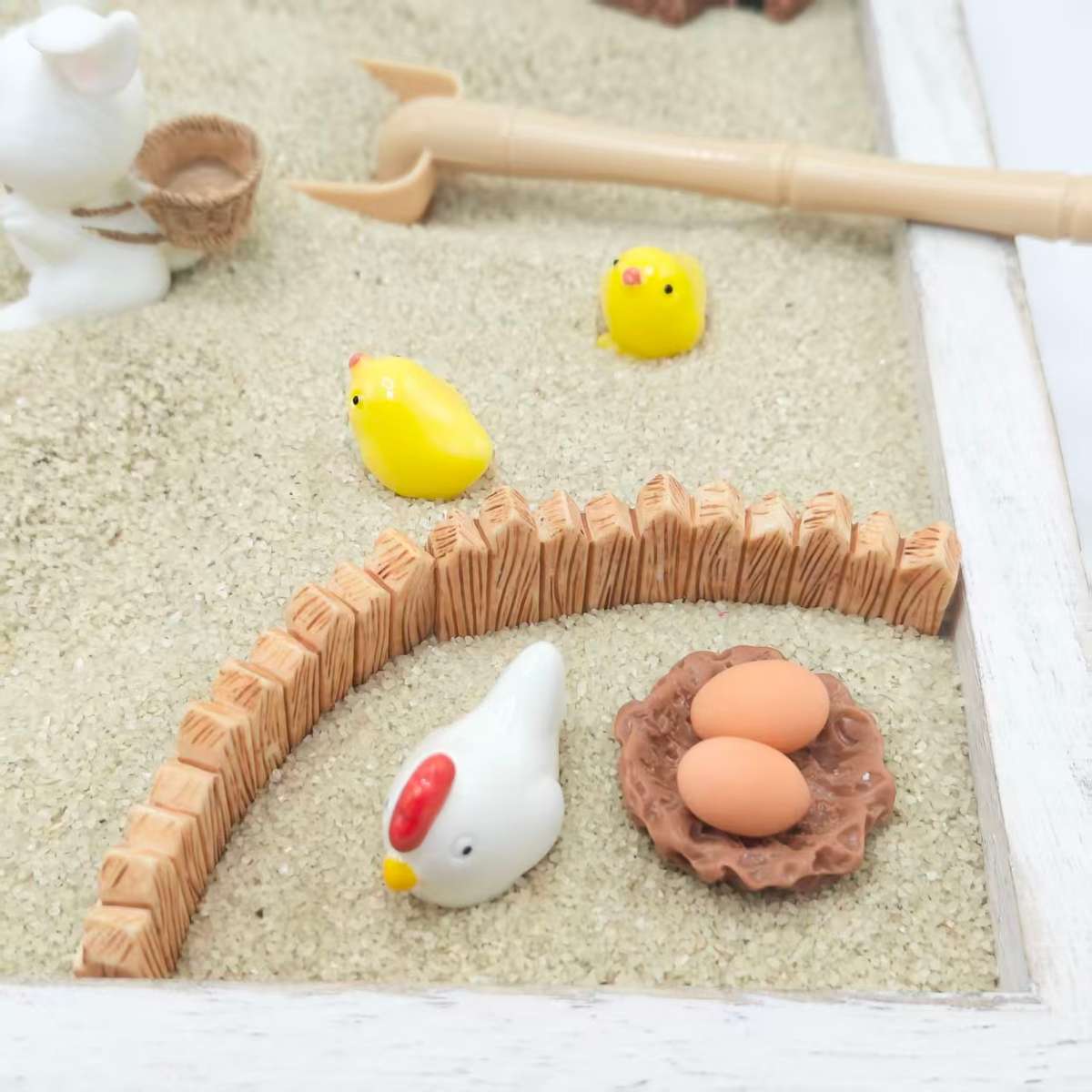 Miniature Farm Zen Sand Scene Kit Rabbit