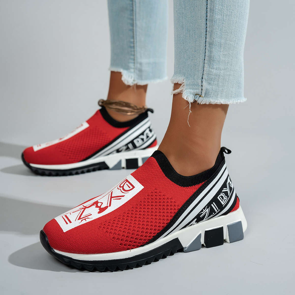 Women S Sneakers Color Red Sizeuk 3.5