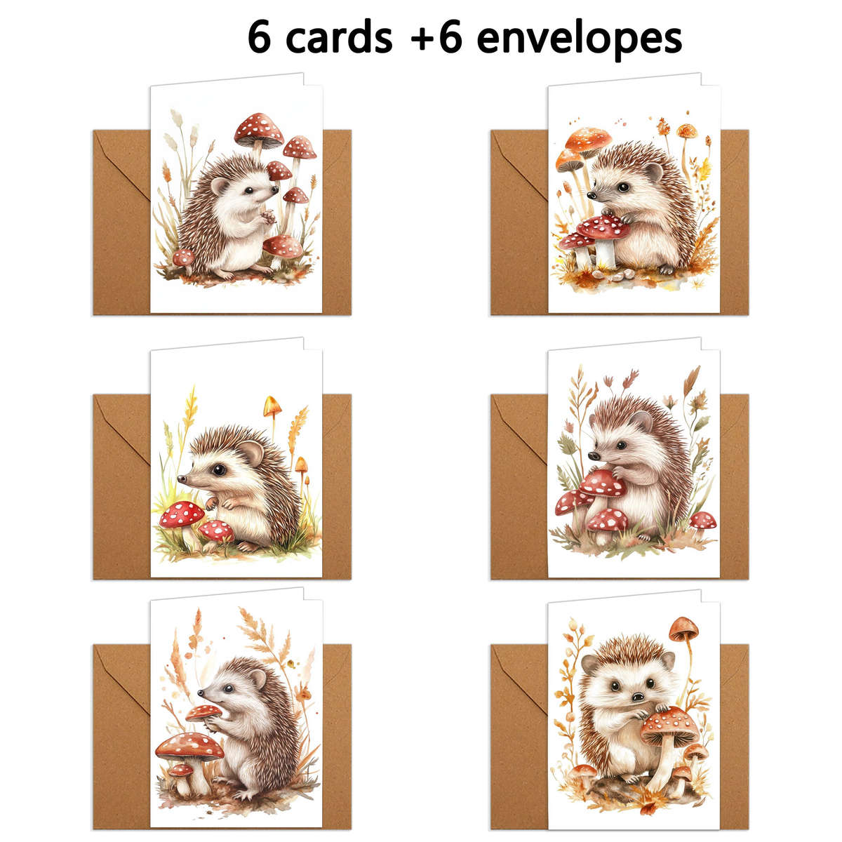 Greeting Cards Quantity 6Pcs