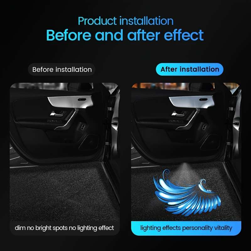 Car Lights Color Blue Wings Quantity 2Pcs