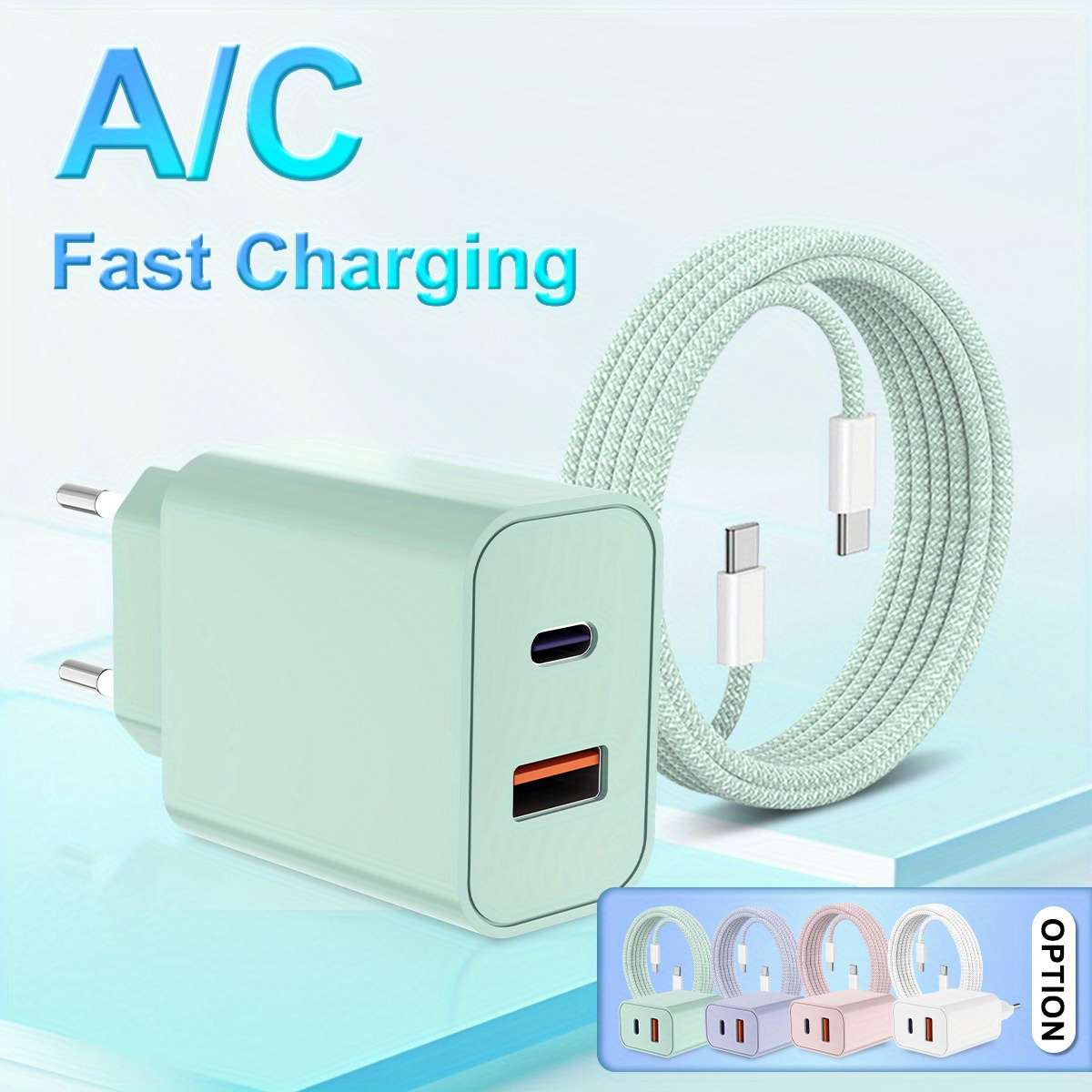 Charger Color White Charger 1M Cable