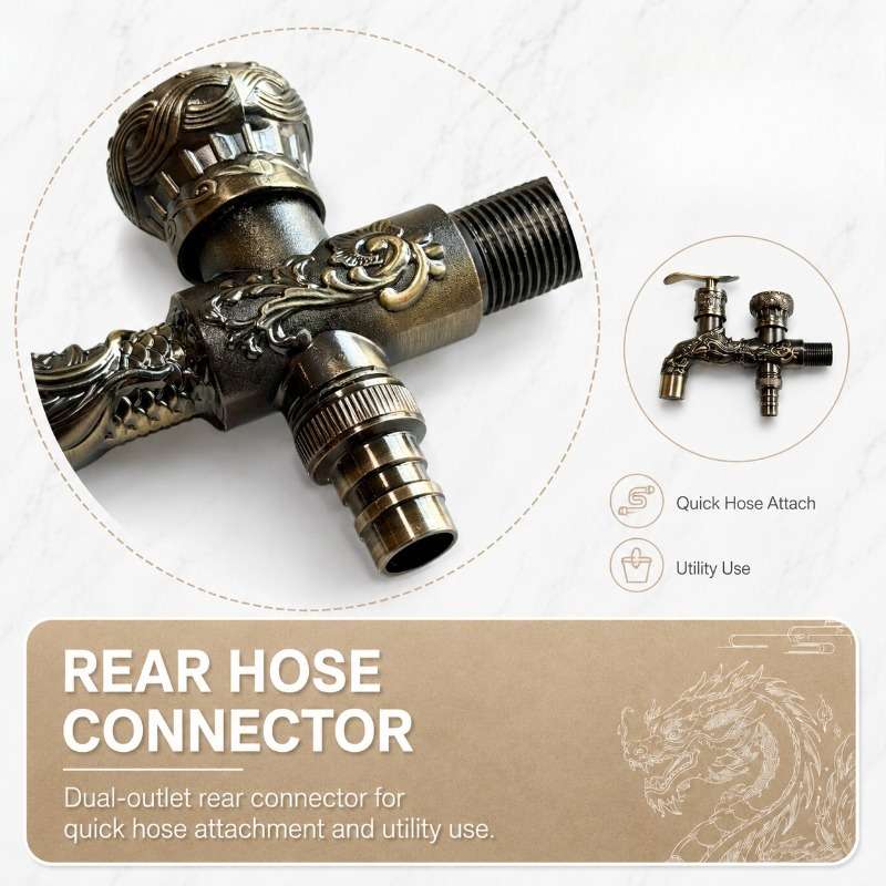 Faucet Dragon Embossed