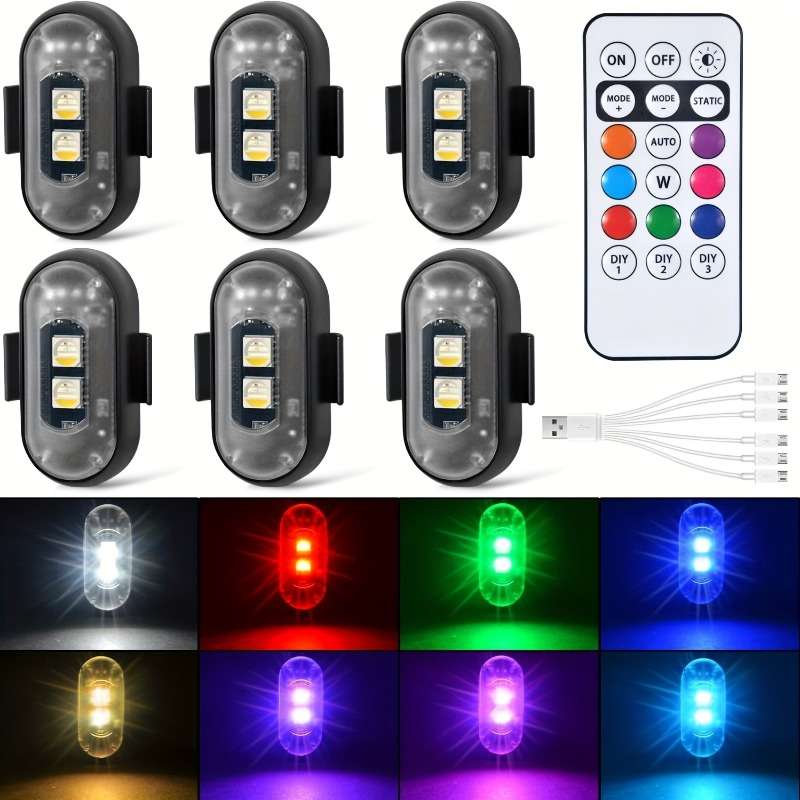 Car Lights Items 2 Lights 1 Remote Control