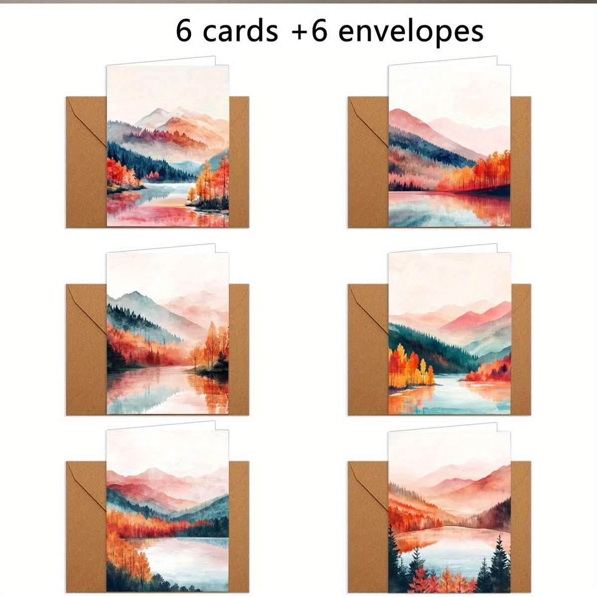 Greeting Cards Quantity 6Pcs