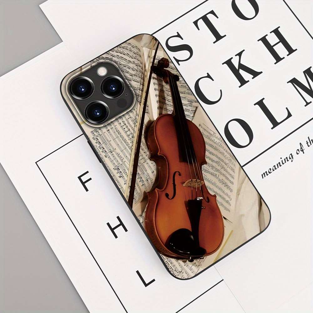 1Pc Black For iPhone 7 Plus 8 Plus Instrument Guitar Phone Case