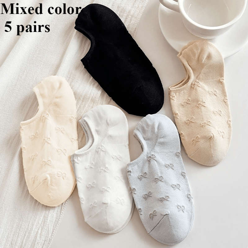 Women S Socks Color Mixed Color5 Pairs Size Onesize