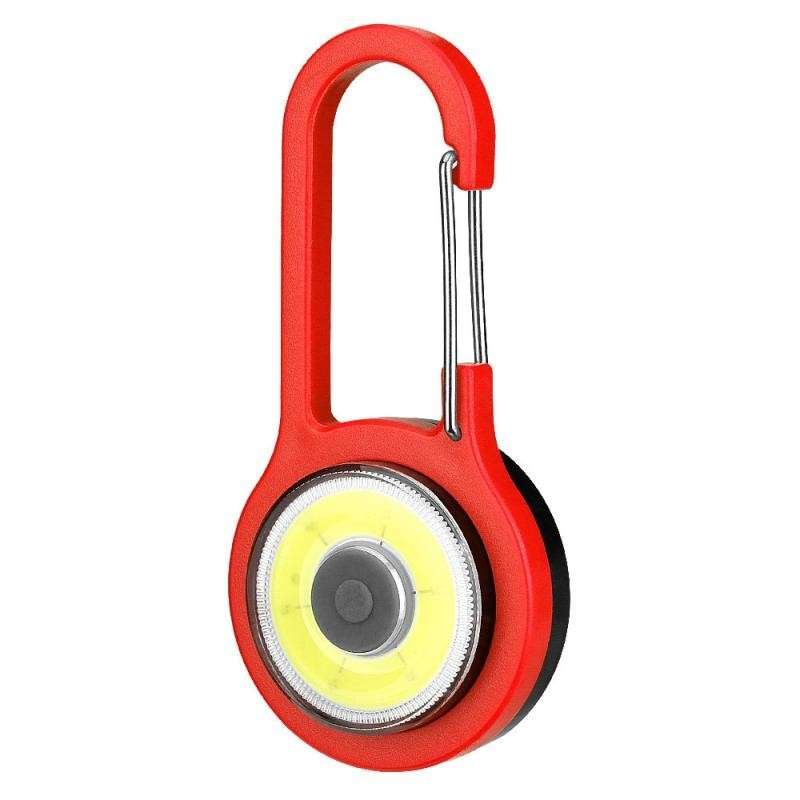 Efficient Led Flashlight Carabiner Keychain Modes Pocket Torch Professional