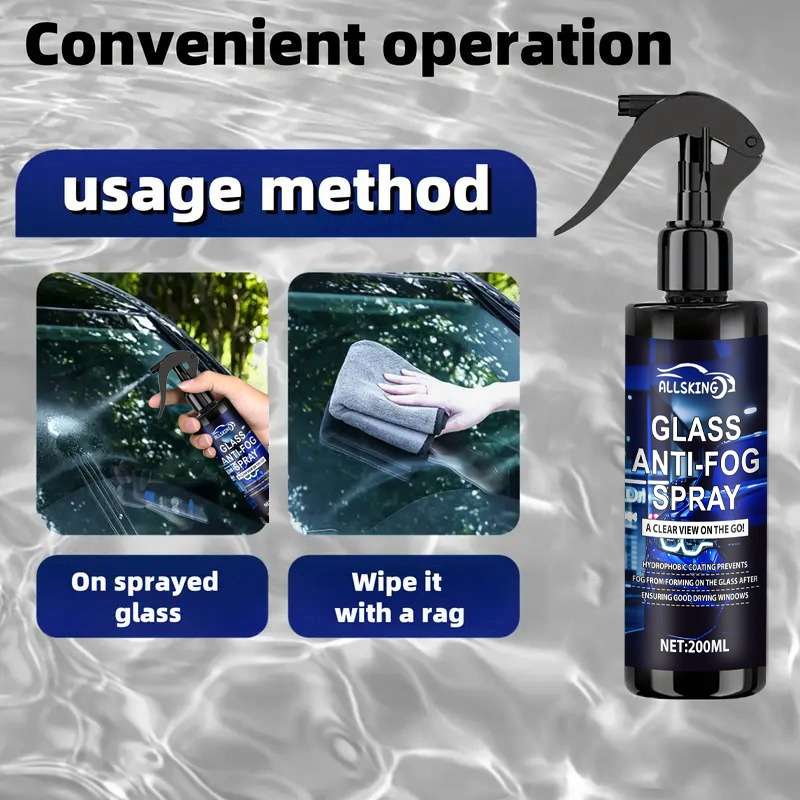 Waterproof Spray For Glass Capacity 200Ml Antifog Solution