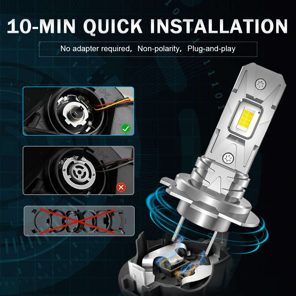 Car Lights Color 6500K H7 2Pcs
