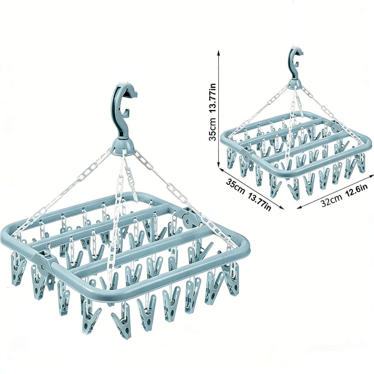Clothes Rack Blue Quantity 2Pcs