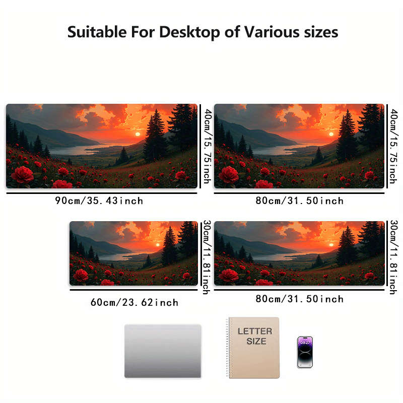 Mouse Pad Size 31.50X15.75Inches