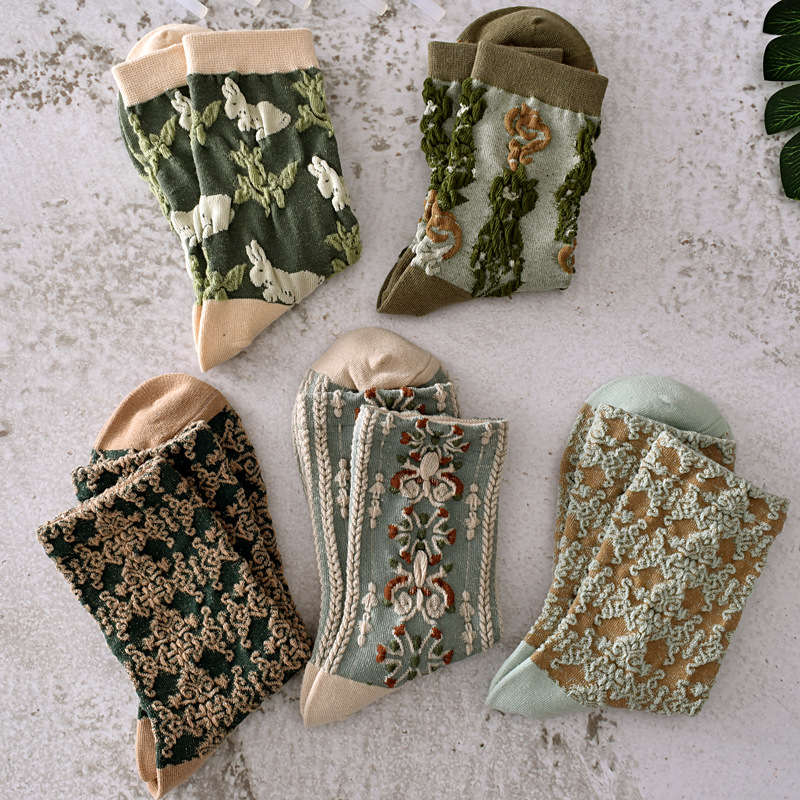Women S Socks Color 5 Pairs Of Combo Sets Size Asian Onesize