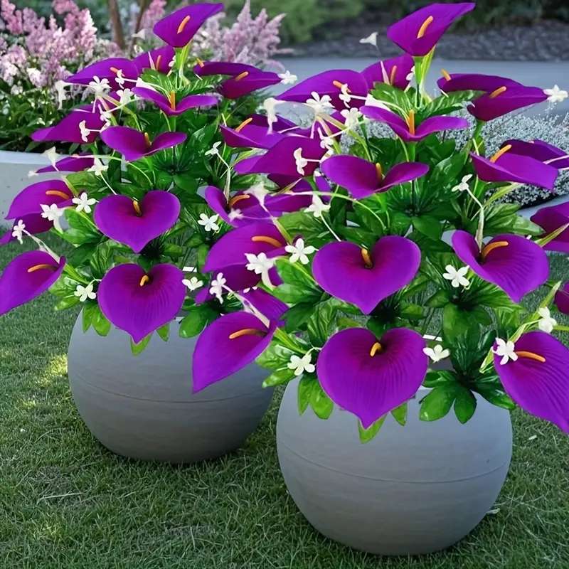 Simulated Flower Color Purple Quantity2Pcs