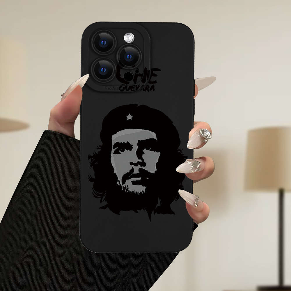 1Pc Black For iPhone 15 Che Guevara Themed Phone Case
