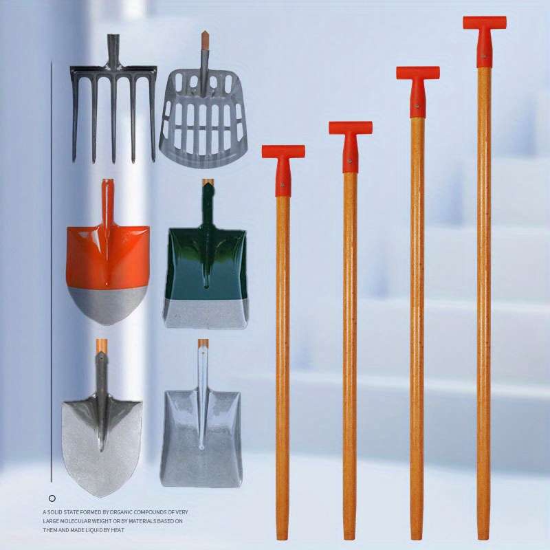 Garden Supplies Size 95Cm Style T Shaped Wooden Handle