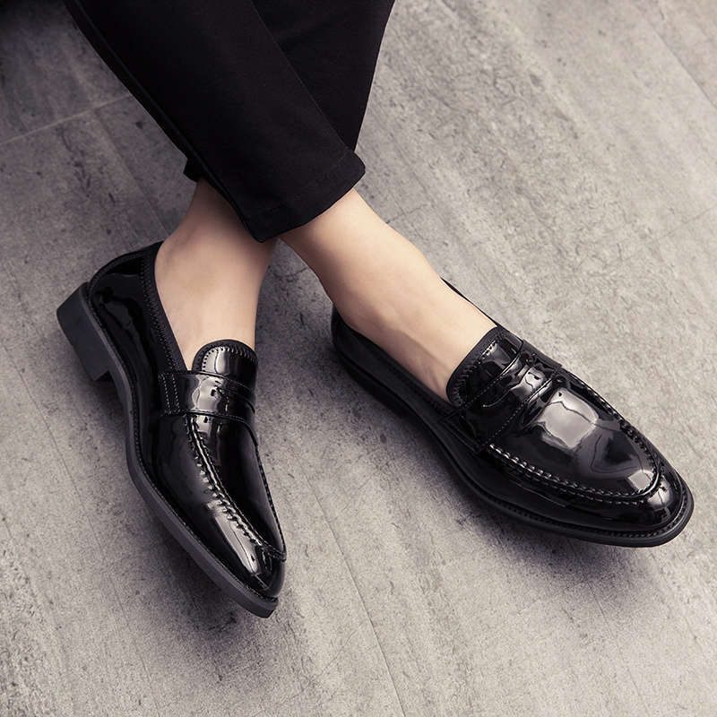 Mens Leather Shoes Color Black Sizeuk 7