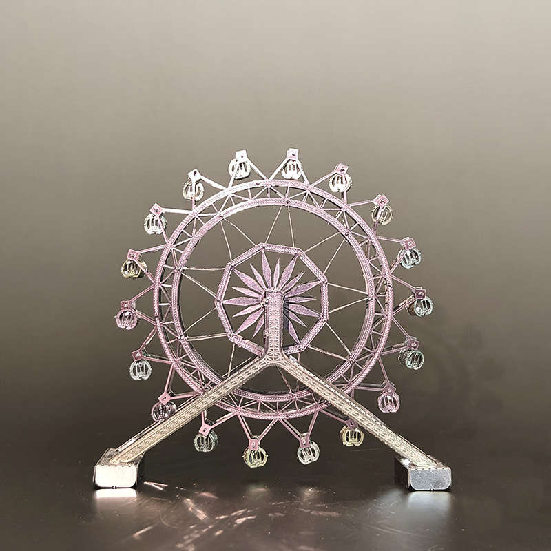 Building Toy Architectural Model Toy Set Color Ferris Wheel  Without Tools