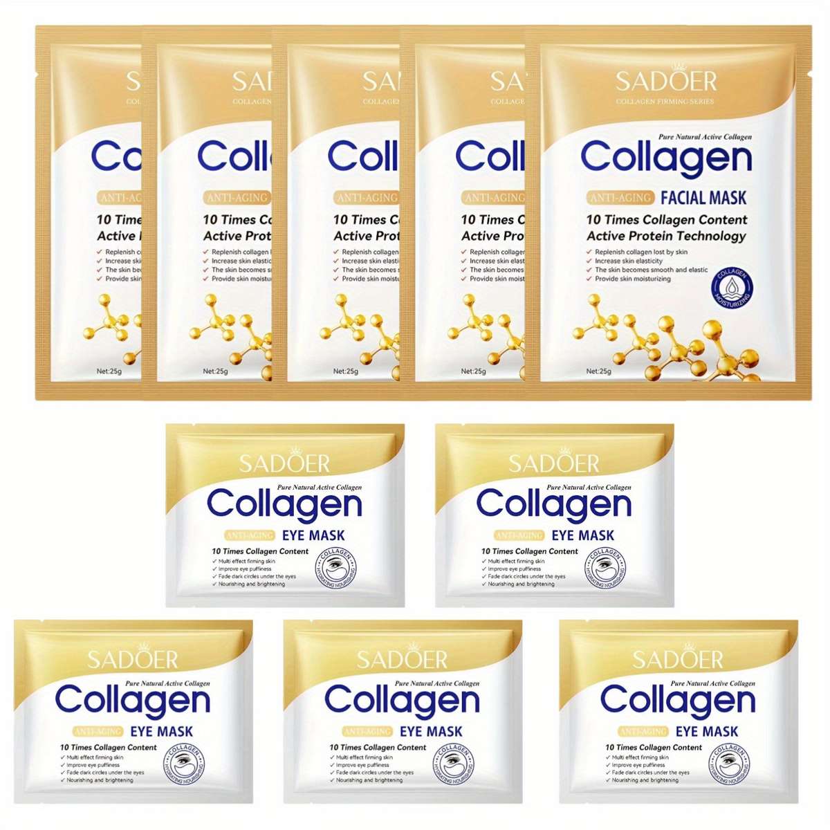 Facial Mask Quantity 10 Pcs  5Pcs Facial Mask   5Pc