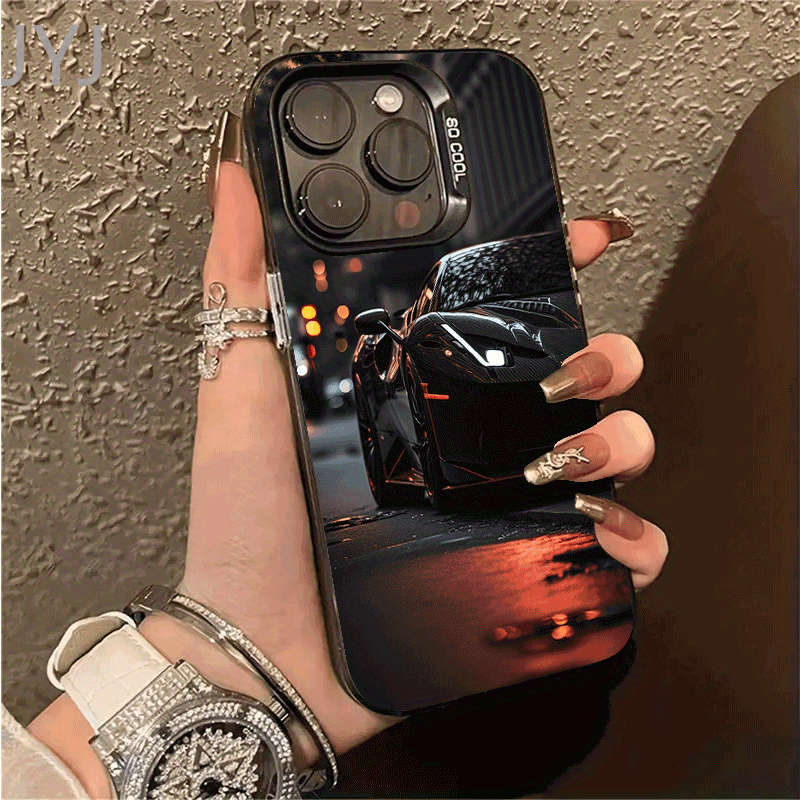 1Pc Black For iPhone 12 Mini Fantasy Car Phone Case