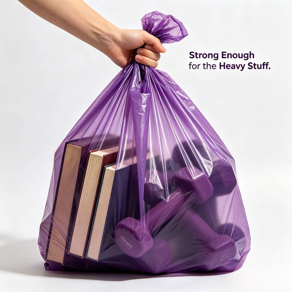 Trash Bag5 Rollspurple 100 Pcs