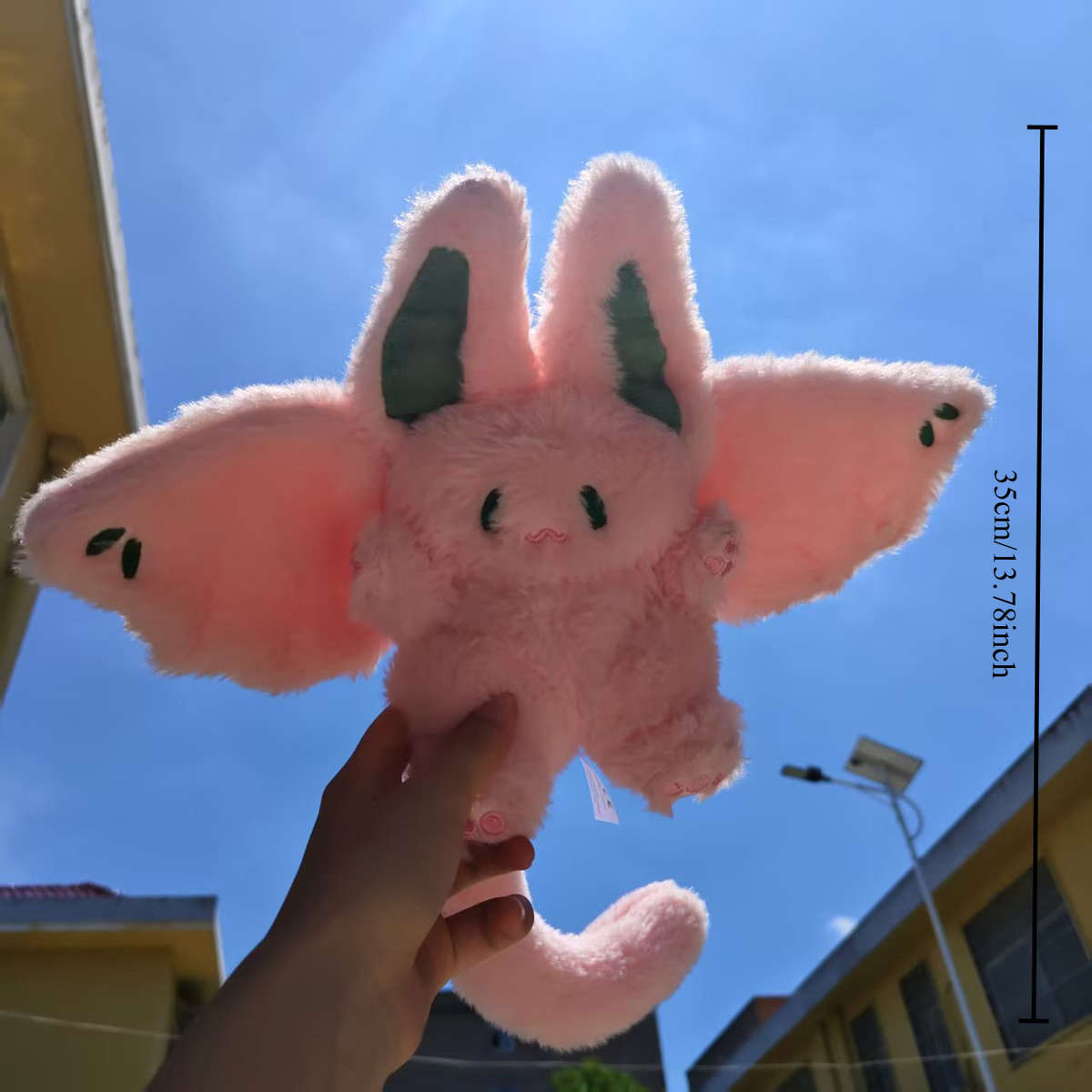 Plush Toyss color Pink Model Bat Flying Hare