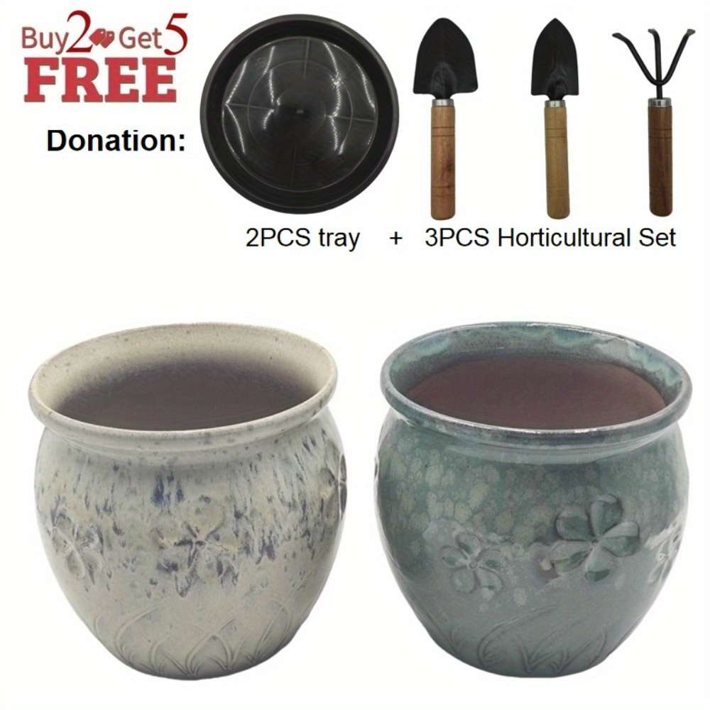 Flowerpot Color Greygreenbuy2Get5