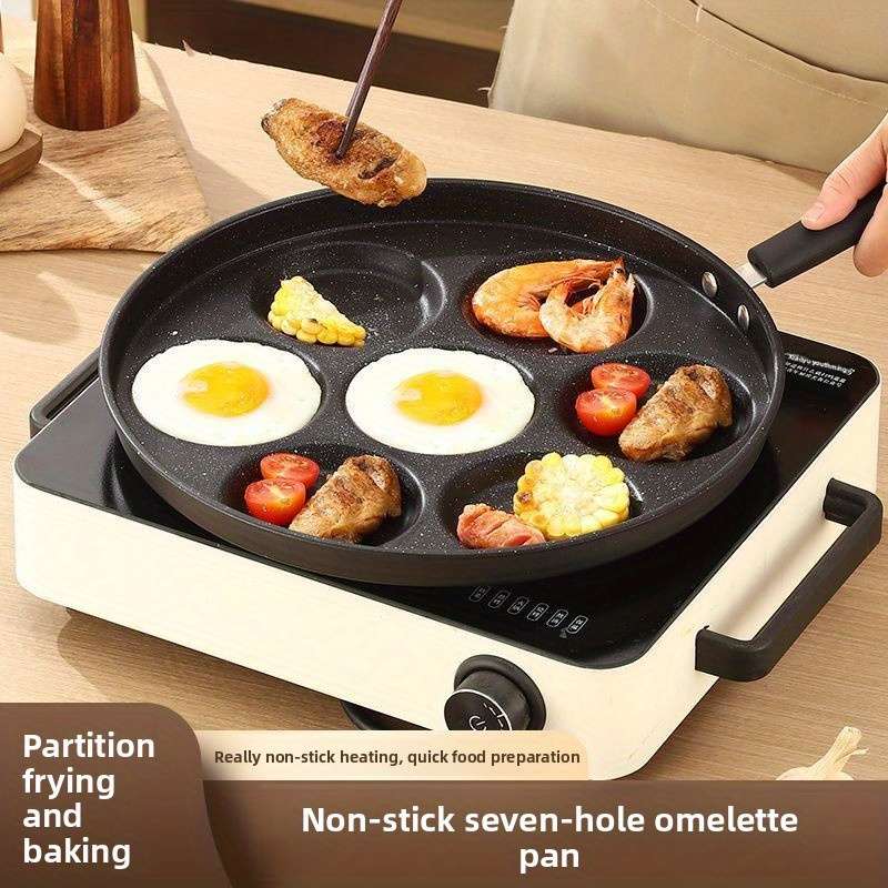 Frying Pan Color 7Compartment Frying Pan