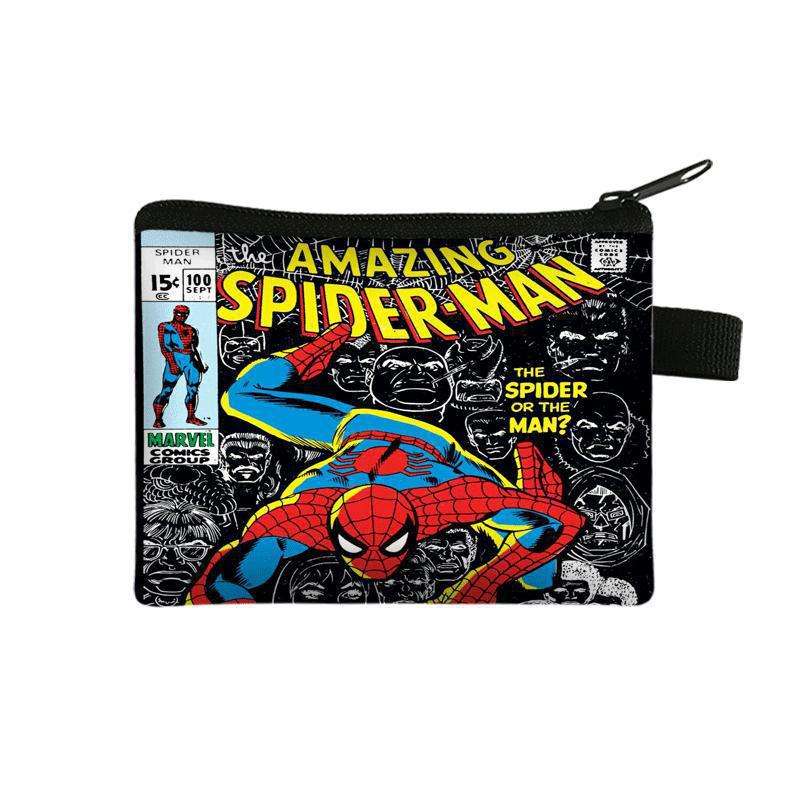 Marvel Spider-Man Birthday Walletstylish Polyester Coin Purse Card Holder Vibrant Cartoon
