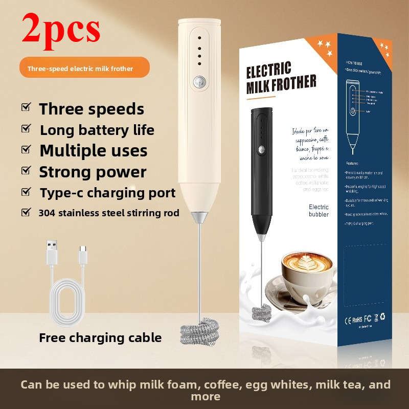Egg Beater Color White*2 Storage 2Pcs