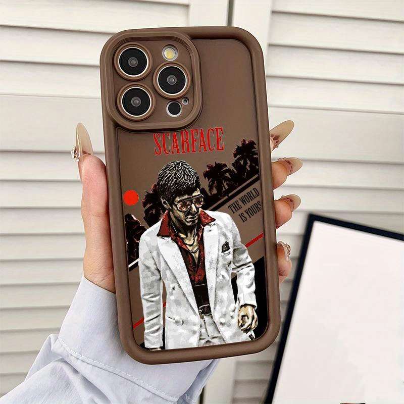 1Pc Mixed Color For iPhone 7 Plus 8 Plus Scarface Tribute Pattern Phone Case