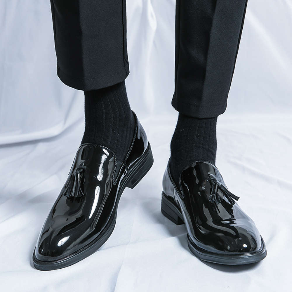 Mens Leather Shoes Color Black Sizeuk 8