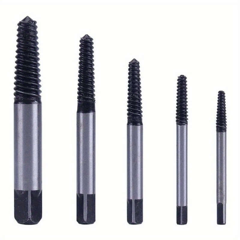 5-Piece Steel BrokenBBolt And Screw Remover Set