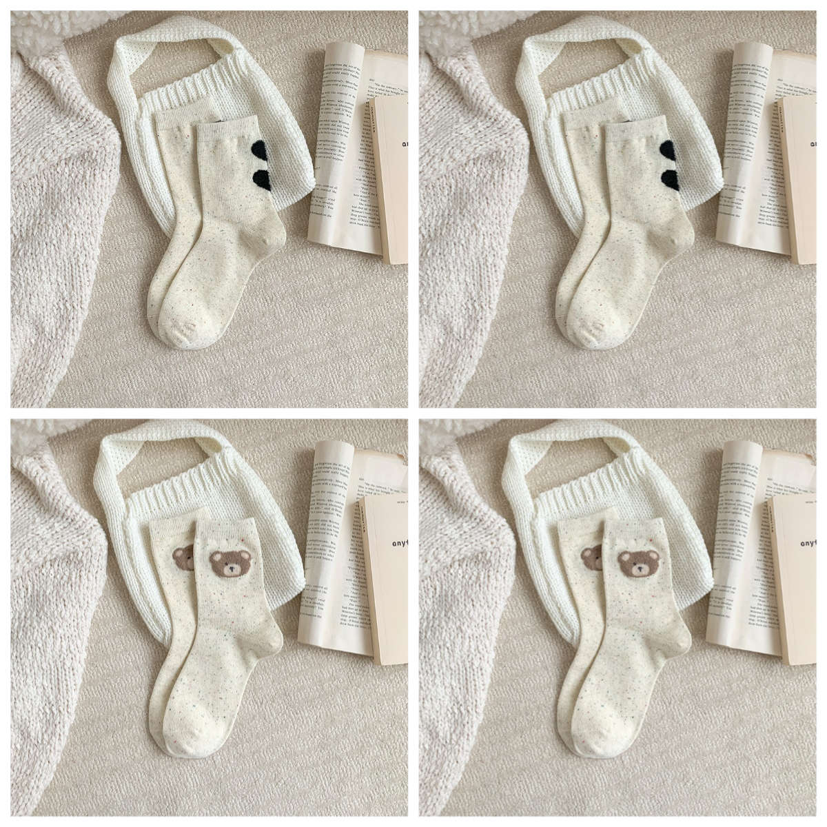 Women S Socks Color 2Hearts2Little Bears Size One Size Fits All